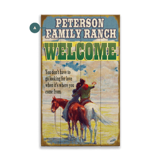 Western Lovers - Wood & Metal Wall Art Wood & Metal Wall Art Meissenburg Designs Wood 8" x 14"