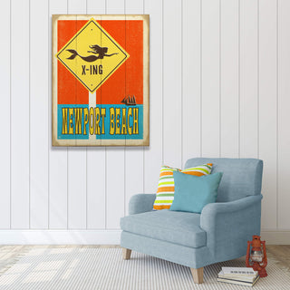 Mermaid Crossing - Wood & Metal Wall Art Wood & Metal Wall Art Anderson Design Group