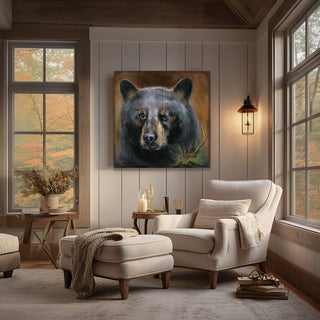 Bear in Branches: Bear 2 - Wood & Metal Wall Art Wood & Metal Wall Art Marilynn Dwyer Mason