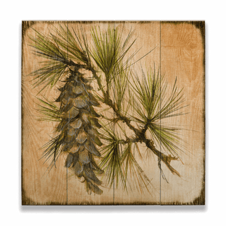Lone Sentinel: Cone 1 - Wood & Metal Wall Art Wood & Metal Wall Art Marilynn Dwyer Mason Wood 18" x 18"