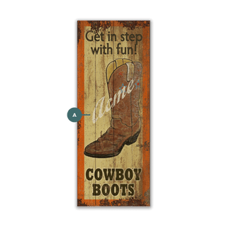 Get In Step - Wood & Metal Wall Art Wood & Metal Wall Art Marty Mummert Studio Wood 7" x 16"