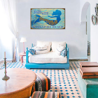 Swim With Mermaids - Wood & Metal Wall Art Wood & Metal Wall Art Marty Mummert Studio