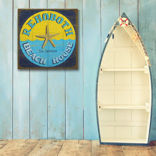 Starfish Beach House - Wood & Metal Wall Art Wood & Metal Wall Art Marty Mummert Studio