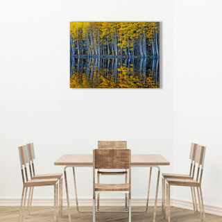 Mirrored Aspens - Wood & Metal Wall Art Wood & Metal Wall Art Michael Underwood