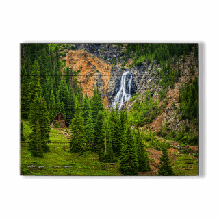 Miner's Cabin - Wood & Metal Wall Art Wood & Metal Wall Art Michael Underwood Wood 12" x 9"
