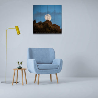 Full Moon Rises - Wood & Metal Wall Art Wood & Metal Wall Art Michael Underwood
