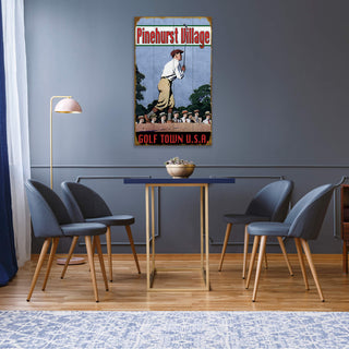 Classic Golfer - Wood & Metal Wall Art Wood & Metal Wall Art Old Sport Gallery