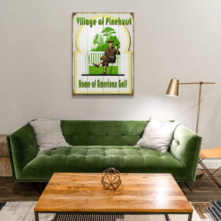 Home of American Golf - Wood & Metal Wall Art Wood & Metal Wall Art Old Sport Gallery