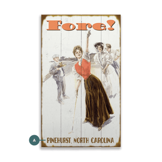 Tee Time Traditions - Wood & Metal Wall Art Wood & Metal Wall Art Old Sport Gallery Wood 8" x 14"