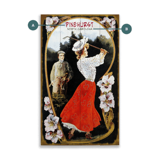 Vintage Golf Day - Wood & Metal Wall Art Wood & Metal Wall Art Old Sport Gallery Wood 8" x 14"