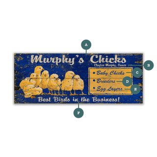 Murphy's Chicks - Wood & Metal Wall Art Wood & Metal Wall Art Out West Design Wood 16" x 7"