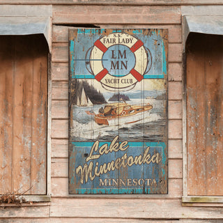 Fair Lady Yacht Club- Wood & Metal Wall Art Wood & Metal Wall Art Out West Design
