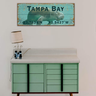 Manatee Latitude - Wood & Metal Wall Art Wood & Metal Wall Art Out West Design