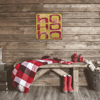 Ho Ho Ho: Let it Snow - Wood & Metal Wall Art Wood & Metal Wall Art Shelle Lindholm