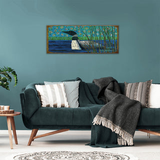 Lone Loon - Wood & Metal Wall Art Wood & Metal Wall Art Shelle Lindholm