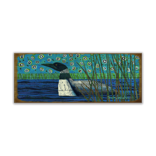 Lone Loon - Wood & Metal Wall Art Wood & Metal Wall Art Shelle Lindholm