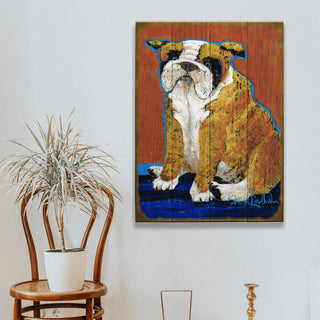 Roger, Bulldog - Wood & Metal Wall Art Wood & Metal Wall Art Shelle Lindholm