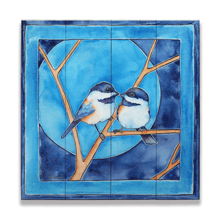Beak to Beak - Wood & Metal Wall Art Wood & Metal Wall Art Karen Savory Wood 10.5" x 10.5"