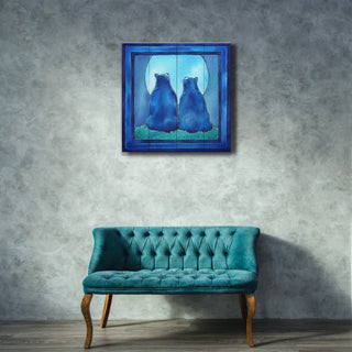 Once in a Blue Moon - Wood & Metal Wall Art Wood & Metal Wall Art Karen Savory