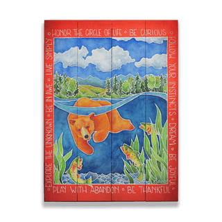 Catch Me If You Can - Wood & Metal Wall Art Wood & Metal Wall Art Karen Savory