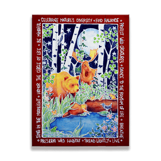 Celebrate Nature's Diversity - Wood & Metal Wall Art Wood & Metal Wall Art Karen Savory Wood 9" x 12"