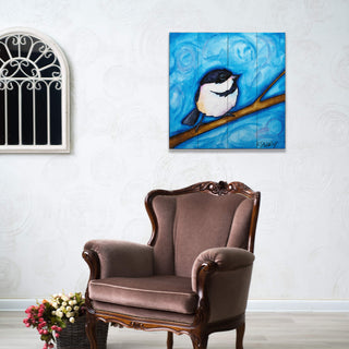Chickadee-dee-dee - Wood & Metal Wall Art Wood & Metal Wall Art Karen Savory