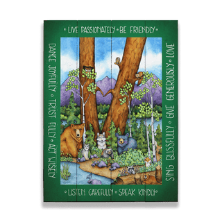 Friends of Forest - Wood & Metal Wall Art Wood & Metal Wall Art Karen Savory