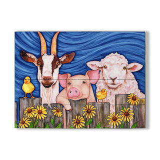 The Grass is Always Greener - Wood & Metal Wall Art Wood & Metal Wall Art Karen Savory