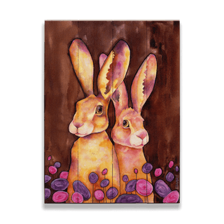The Honeymooners - Wood & Metal Wall Art Wood & Metal Wall Art Karen Savory Wood 9" x 12"