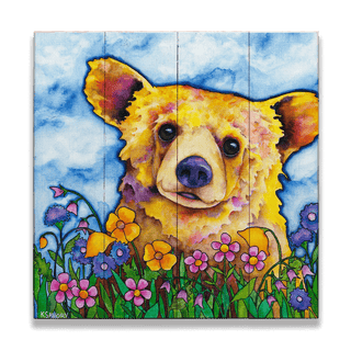 Hello Sunshine - Wood & Metal Wall Art Wood & Metal Wall Art Karen Savory Wood 10.5" x 10.5"