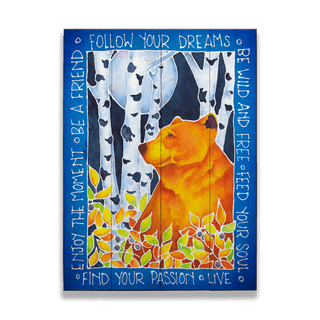 Huckleberry Haven - Wood & Metal Wall Art Wood & Metal Wall Art Karen Savory Wood 9" x 12"