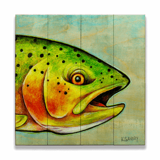 Just Another Fish in the Sea - Wood & Metal Wall Art Wood & Metal Wall Art Karen Savory