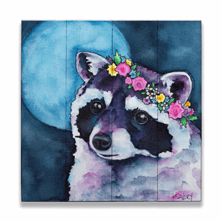 Peace Maiden - Wood & Metal Wall Art Wood & Metal Wall Art Karen Savory Wood 10.5" x 10.5"