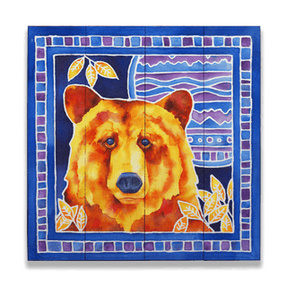 Monday Morning Bear - Wood & Metal Wall Art Wood & Metal Wall Art Karen Savory