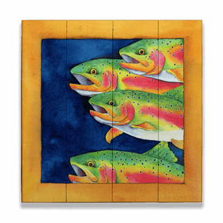 On the Move - Wood & Metal Wall Art Wood & Metal Wall Art Karen Savory Wood 10.5" x 10.5"