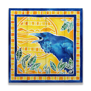 Raven Speak - Wood & Metal Wall Art Wood & Metal Wall Art Karen Savory