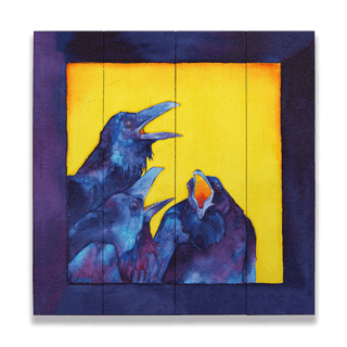 Sunrise Chorus - Wood & Metal Wall Art Wood & Metal Wall Art Karen Savory Wood 10.5" x 10.5"