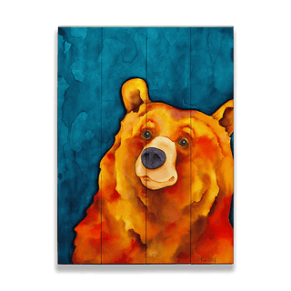 Mr. Sunshine Bear - Wood & Metal Wall Art Wood & Metal Wall Art Karen Savory