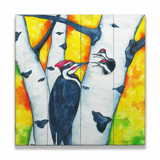 Table For Two - Wood & Metal Wall Art Wood & Metal Wall Art Karen Savory