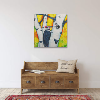 Table For Two - Wood & Metal Wall Art Wood & Metal Wall Art Karen Savory