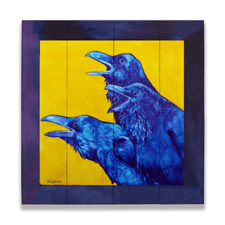 The Three Tenors - Wood & Metal Wall Art Wood & Metal Wall Art Karen Savory Wood 10.5" x 10.5"
