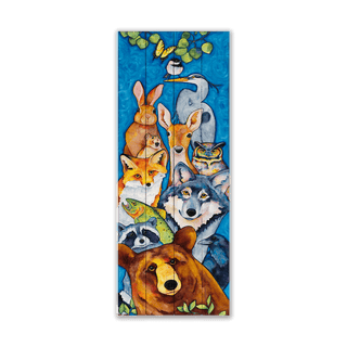 Living Totem - Wood & Metal Wall Art Wood & Metal Wall Art Karen Savory Wood 7" x 16"