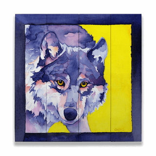 Wild Beauty - Wood & Metal Wall Art Wood & Metal Wall Art Karen Savory Wood 10.5" x 10.5"