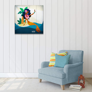 Mermaid's Isle: Square - Wood & Metal Wall Art Wood & Metal Wall Art Meissenburg Designs