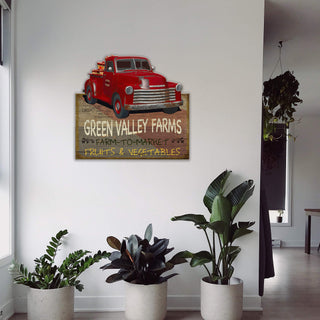 Vintage Apple Truck - Wood Wall Decor Shaped Wall Art Meissenburg Designs