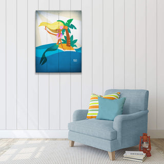 Mermaid's Paradise: Portrait - Wood & Metal Wall Art Wood & Metal Wall Art Meissenburg Designs