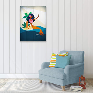 Mermaid's Isle: Portrait - Wood & Metal Wall Art Wood & Metal Wall Art Meissenburg Designs