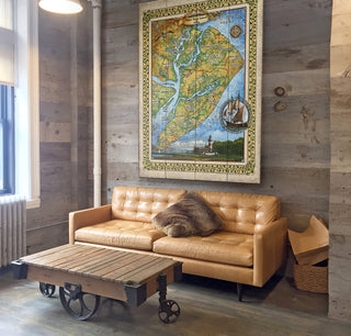 Hilton Head Island, South Carolina: Illustrated Map - Wood & Metal Wall Art Wood & Metal Wall Art Lisa Middleton