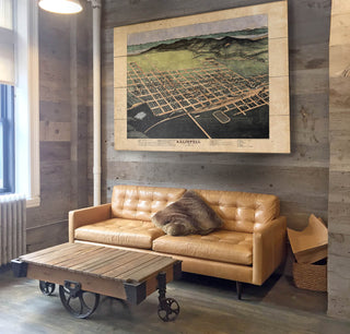 Historic Map of Kalispell, Montana - Wood & Metal Wall Art Wood & Metal Wall Art Lisa Middleton