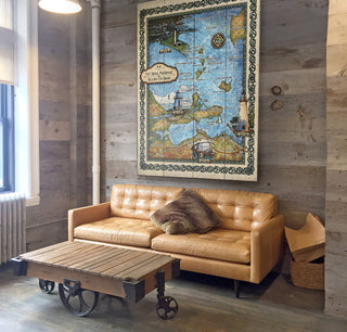 Port Clinton, Marblehead, Lake Erie Islands: Illustrated Map - Wood & Metal Wall Art Wood & Metal Wall Art Lisa Middleton